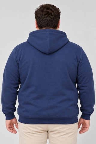 Ertaştrendstore Erkek Battal Büyük Beden Üç İplik İçi Şardonlu Kapüşonlu Kanguru Cepli Kışlık Sweatshirt - Lacivert Çok Renk