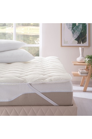 Puffy Dulcet Yün Uyku Pedi (160X200 Cm) Beyaz