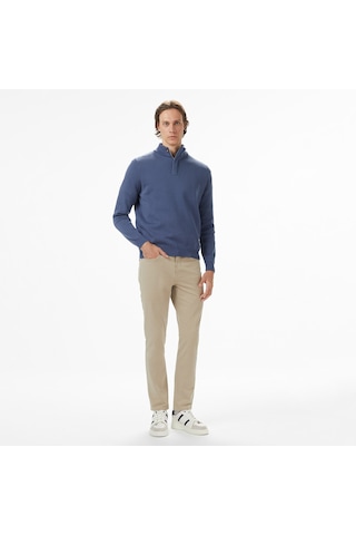 Nautica Erkek Mavi Classic Fit Kazak Düz S57220t Mavi