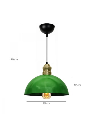 Homing Swiss Retro Yeşil Metal Tekli Sarkıt Ayd-3105 Yeşil