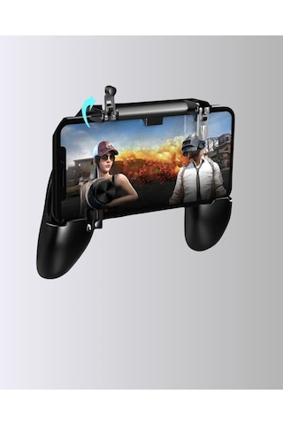 Joystick Ve Parmak Tetikleyicili Mobil Oyun Gamepad Tutucu 50855167