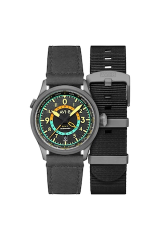 Avı-8 Flyboy Wingman Worldtimer Gmt Av-4120-04 Otomatik Erkek Kol Saati Gri