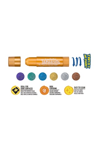 Carioca Temperello Poster Boya Kalemi 6’lı – Metalik