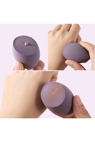 Muggio Kutulu Makyaj Sünger Seti Mor 4'lü