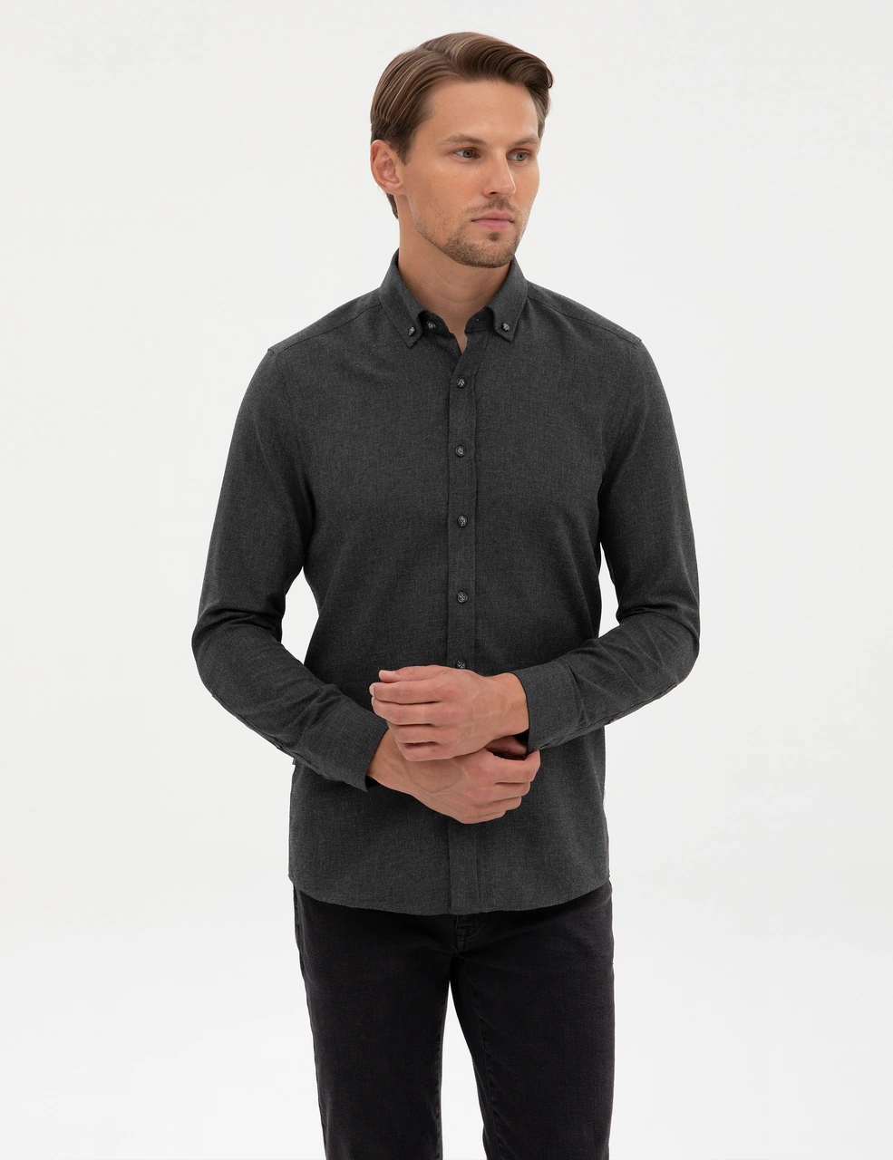 Pierre Cardin Erkek Antrasit Gömlek Desenli 50316751-vr006 Antrasit