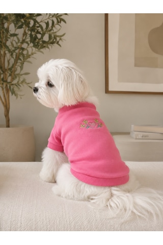 Gedyco Tiny Pink Küçük Irk Köpek Likralı Sweatshirt-21569