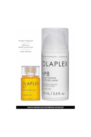 Olaplex No:8 Bonding & Intense Moisture Maske 100 ML + No:7 Bonding Oil 30 ML