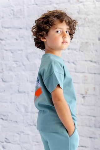 Erkek Çocuk Baskılı T-shirt - Mint Mint