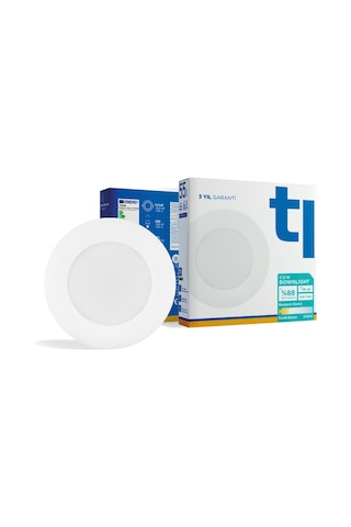 Redeem C12W Downlight, Titreşimsiz, Göz Konforu, 706 Lümen, Sıcak Beyaz, 2700 Kelvin Beyaz