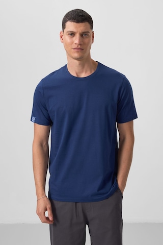 Tommy Life Tommy Lıfe Indigo Erkek Basic Kısa Kol Standart Kalıp O Yaka T-shirt - 87911 001