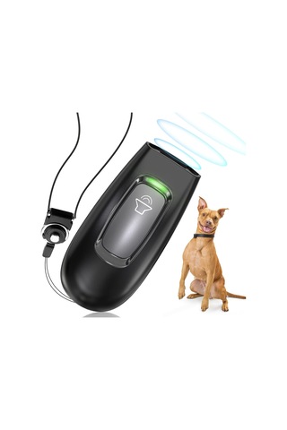 Qingmipy El Ultrasonik Köpek Eğitim Cihazı - 16.4ft Menzilli, Taşınabilir Havlama Durdurucu, Aaa Pil İle Çalışır Siyah