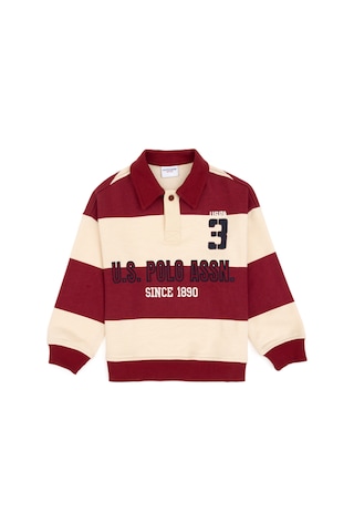 U.s. Polo Assn. Erkek Çocuk Sweatshirt 50308585-vr104 Koyu Frambuaz/dark Raspberry