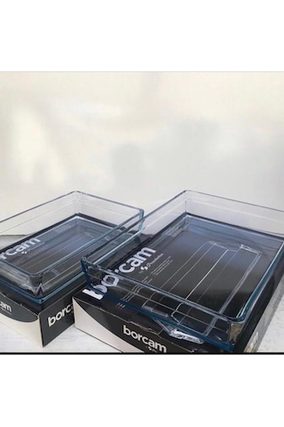 Paşabahçe Dikdörtgen Premium 2 Li Borcam Set Büyük-küçük 075oa 59324-59334 Diğer