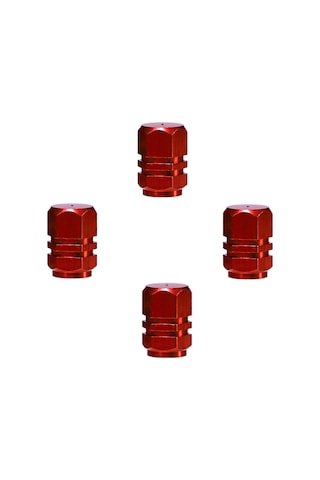 Neevoyu 4 Adet Alüminyum Lastik Valf Kapakları - Kırmızı Renkli, Dayanıklı Ve Estetik