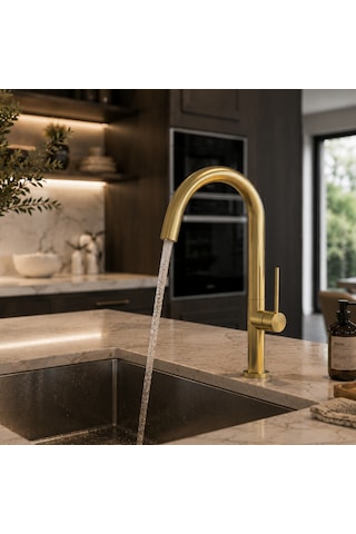 Newarc Bold Mat Gold Mutfak Eviye Bataryası 910738 Altın