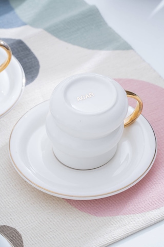 Ailani 6 Kişilik Kahve Fincan Takımı - 90 Ml Çok Renkli