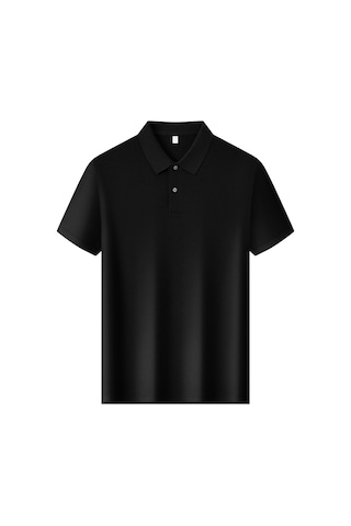 New Performance Premium Polo T-shirt %100 Pamuk Mercerize Siyah
