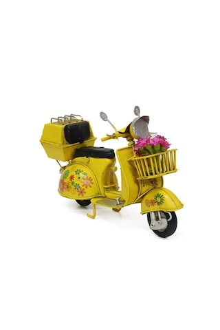 Klc Çiçekli Model Scooter Sarı