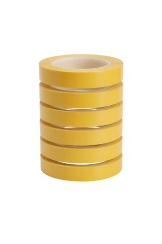 Çift Taraflı Film Şeffaf Bant 6 Adet Montaj Bandı 2.5 Cm 50 Mt Çok Amaçlı