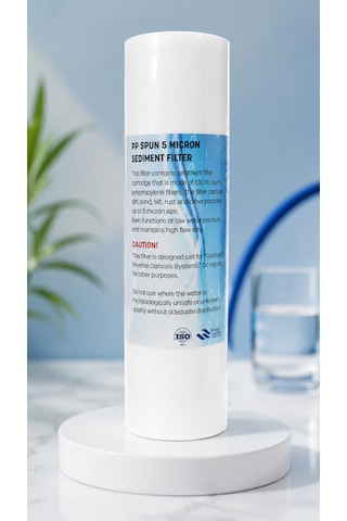 10'' 5 Micron Sediment Filtre Kalınlaştırılmış Uzun Ömürlü Sediment