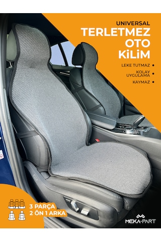 Meka Part Oto Koltuk Koruyucu Kılıf Füme Universal 2+1 Parça
