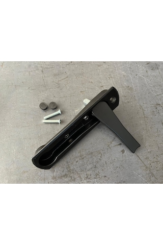 Siyah Alüminyum Sürme Gömme Gizli Kol