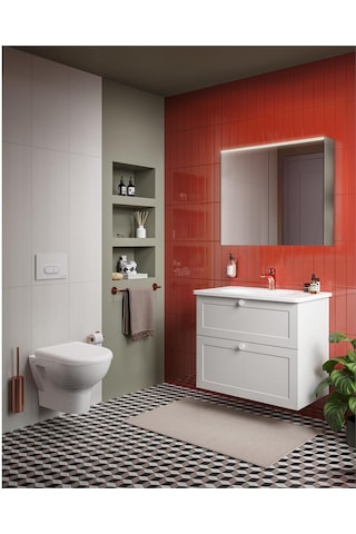 VitrA Core Dolaplı Ayna 80 Cm Led 66911 Krom