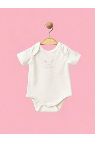 Zekids Kız Bebek Tulum Body Şapka Organik 3 Lü Set-15473 Pembe