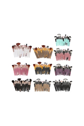 Reedark 25 Parçalık Profesyonel Makine Fırçası Seti - Fondöten, Allık Ve Göz Farı İçin Yumuşak Kıllar