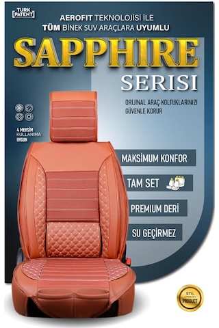 Volvo S90 Oto Koltuk Kılıfı Ön Arka Set Tarçın Plus Serisi Scr