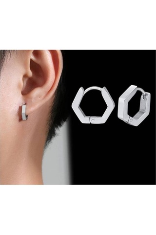 Hdmarketim 316 L Unisex Küpe 5 MM 104805549 Çok Renkli