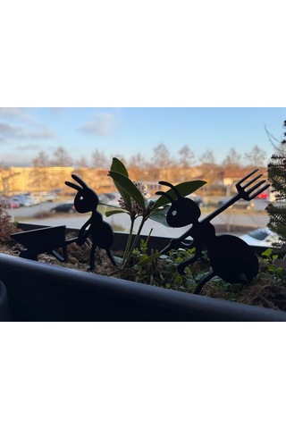 Dekoratif Bahçe Karınca Figürü Saksı İçin Karışık 5 Adet