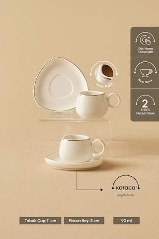 Karaca  Streamline Tribe 2 Kişilik Kahve Fincanı 90 ml