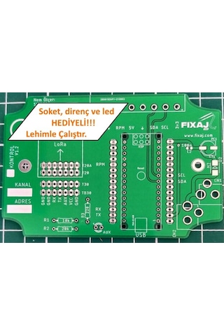 Fixaj 3In1 Pcb Arduino Nano Ve Lora Modülleri Için Hazır Pcb