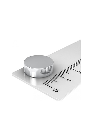 10 Adet Çap 15Mm X Kalınlık 5Mm Güçlü Yuvarlak Neodyum Mıknatıs