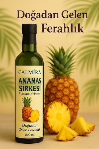 Calmira Ananas Sirkesi Doğal Fermantasyon Pineapple Vinegar 500 Ml
