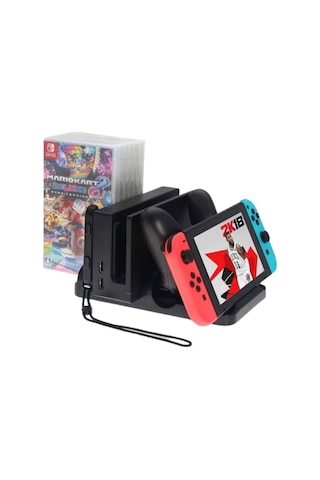 Yues Switch Stand Joy-Con Şarj Standı Oyun Bölmeli