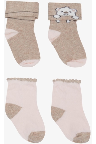 Katamino Kız Bebek Soket Çorap 2 Li Sevimli Kedicik Baskılı 0-24 Ay, Karışık Renk-karışık Renk Karışık Renk
