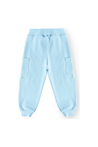 Luess Erkek Çocuk Kargo Cepli Pamuklu Pantolon - A.mavi 3-4 Yaş -8-9 Yaş Açık Mavi