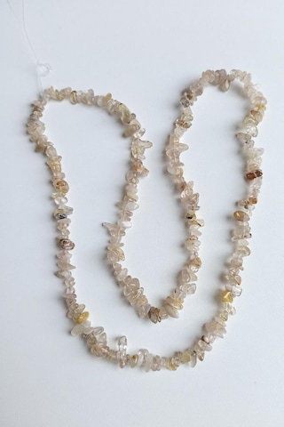 Altın Rutil Kuvars Kırıktaş Dizi-80 Cm Çok Renkli