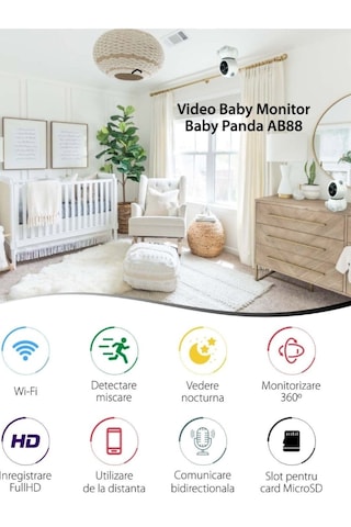 Panda Görünümlü 360 1080p Ip Güvenlik Kamerası Gece Görüşlü Wifi