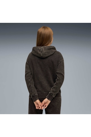 Puma Essentıals Elevated Kadın Geniş Kesim Kapüşonlu Sweatshırt 688103 01 SiYAH