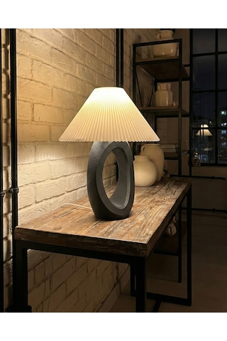 Elana Design Balance Abajur - Bohem Tarzı Abajur Ve Gece Lambası Siyah