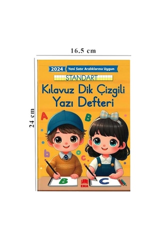 Kılavuz Dik Çizgili Güzel Yazı Defteri Orta Boy Fatih Kırmızı Ve Siyah Jumbo Kurşun Kalem Sınav Silgisi Kalemtraş Defter