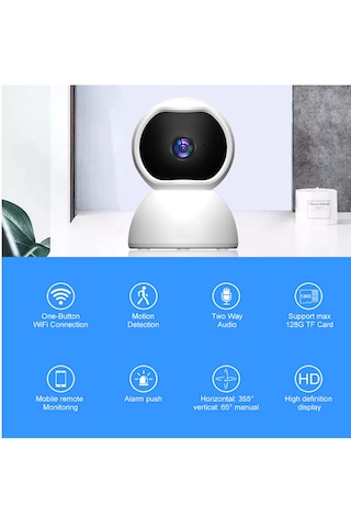 Wifi Güvenlik Kamerası 2mp 1080p Hd Akıllı Ip Kamera Onvif V380