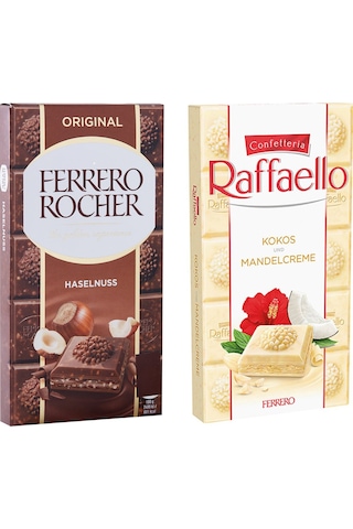 Ferrero Rocher Original 90 Gr + Raffaello Kokos Beyaz Çik. 90 Gr 2 Li Paket