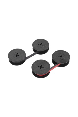 Leasetake Paket Daktilo Şeridi Çift Makaralı Daktilo Şeridi Mürekkebi Çift Makaralı Mürekkep Çoğu Daktilo İçin Yedek Parça Kırmızı, Siyah