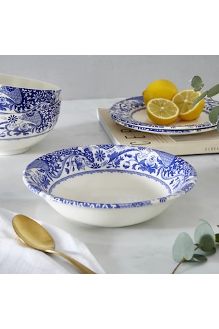 Spode Blue Italian, Brocato - Cereal Bowl 20 Cm Kase Mavi