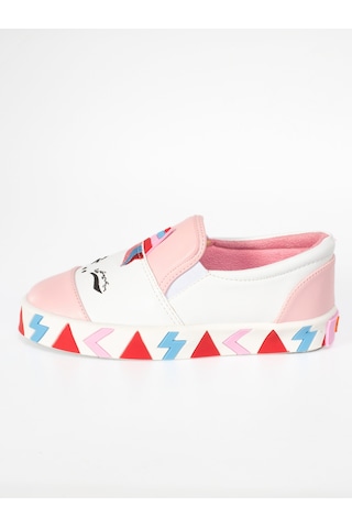 Unicorn Beyaz Lastikli Kız Sneakers Beyaz