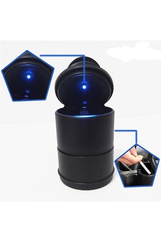 Işıklı Araba Küllük - Volkswagen Küllük - Işıklı Kapaklı Küllük - Mavi Işıklı Küllük